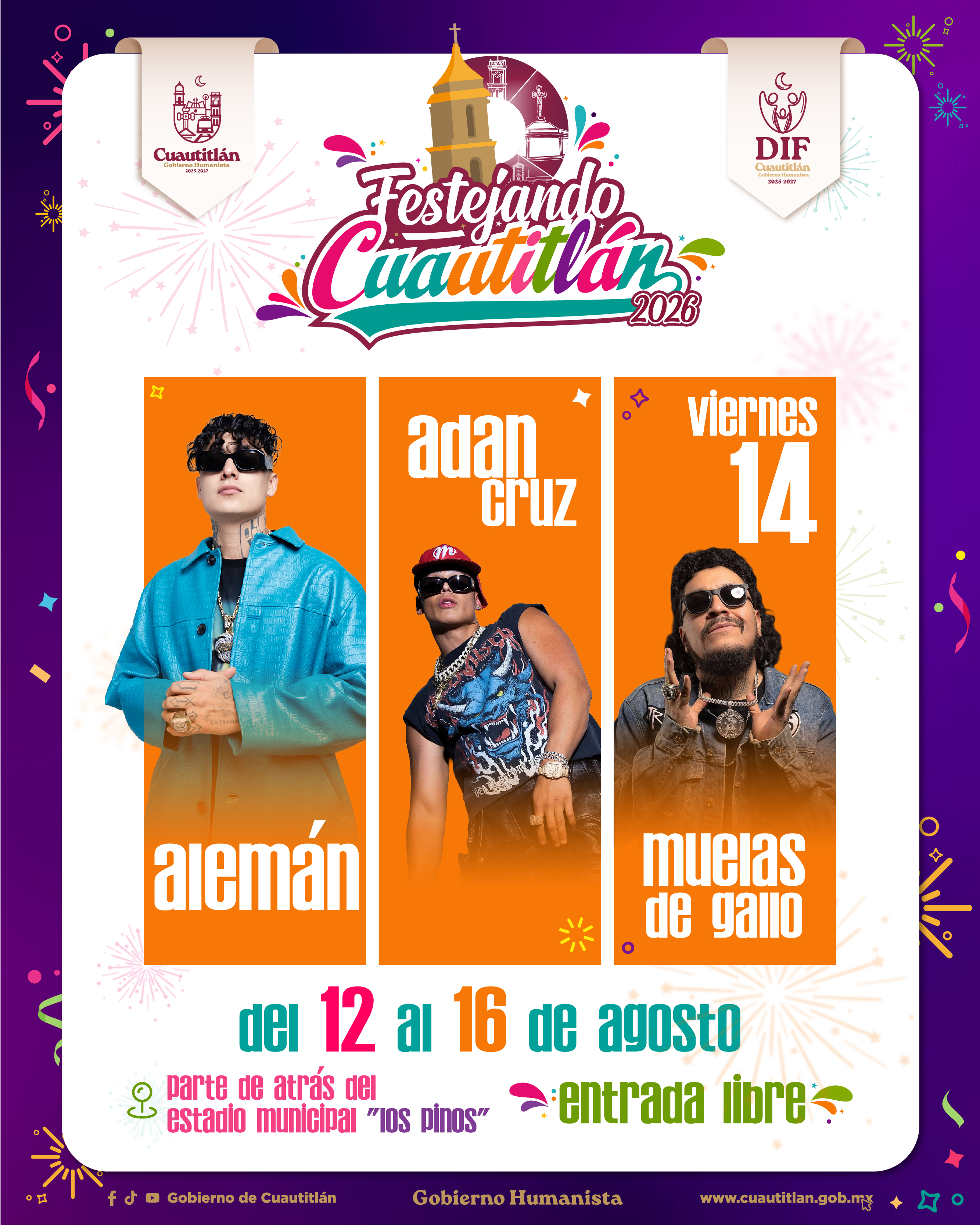 Jueves 13 de Agosto - Sonido Los Jr's, Sonido La Clave, Sonido Sonoramico